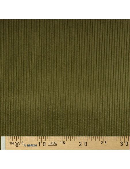 Katoenen ribfluweel stof - Olijfkleurig