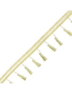 Lurex pomponband - Goud 2