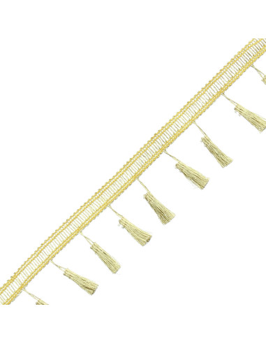 Lurex pomponband - Goud