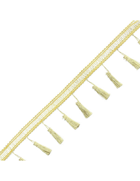 Lurex pomponband - Goud