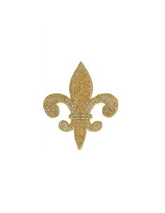 Strijkembleem lelie - Goud
