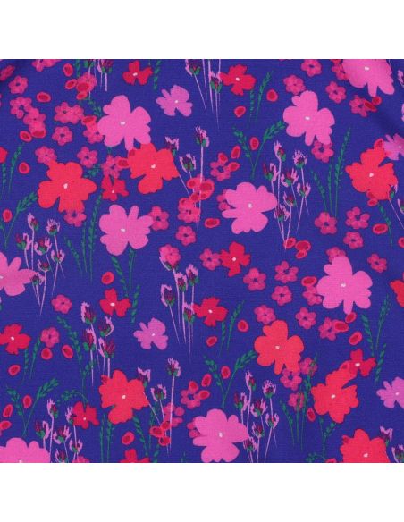 Viscose stof - Landelijk blauw