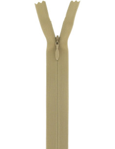 Onzichtbare rits - Middel beige