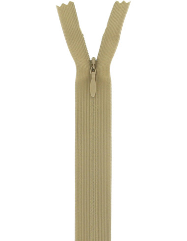 Onzichtbare rits - Middel beige