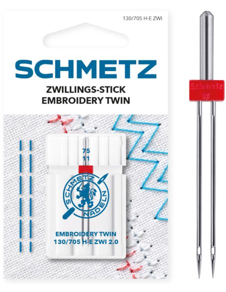 Schmetz dubbele borduurnaald