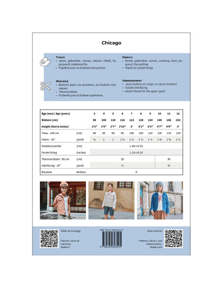 Kinderjasje patroon Chicago - Ikatee