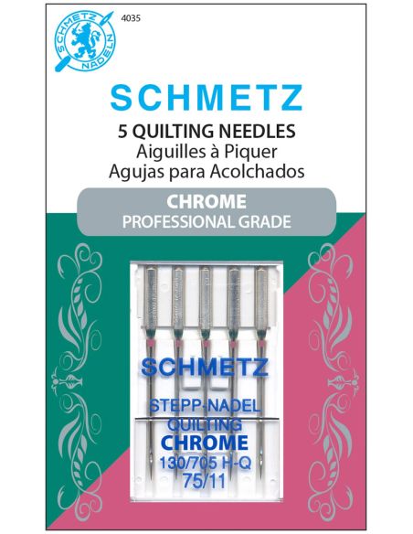 Verchroomde quiltnaalden Schmetz