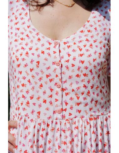 Viscose stof I Love You - Lise Tailor