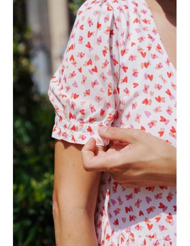 Viscose stof I Love You - Lise Tailor