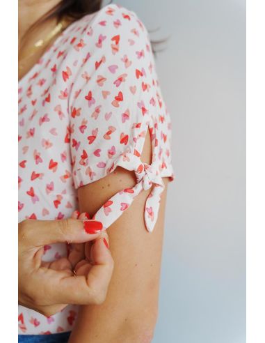 Viscose stof I Love You - Lise Tailor