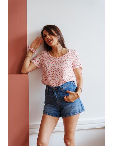 Viscose stof I Love You - Lise Tailor