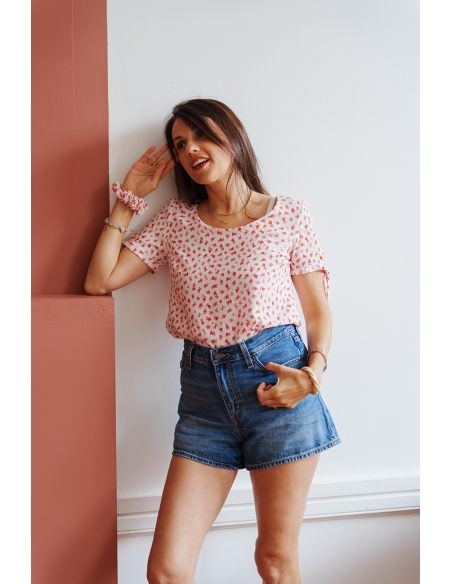 Viscose stof I Love You - Lise Tailor