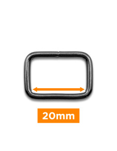 Rechthoekige lus - 20 mm kanonloop