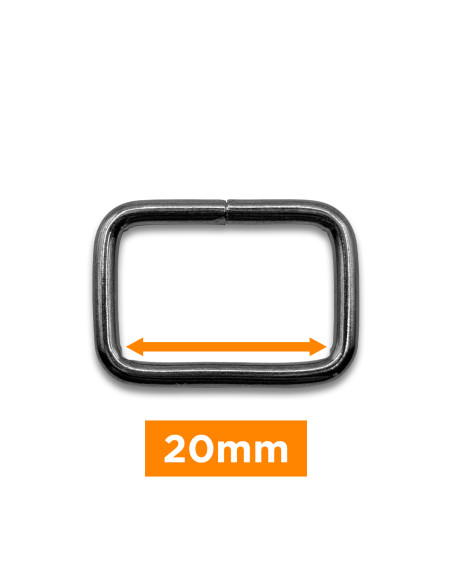 Rechthoekige lus - 20 mm kanonloop