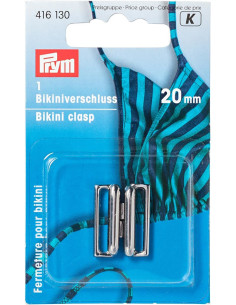 Metalen badpakclips Vierkant - Zilver