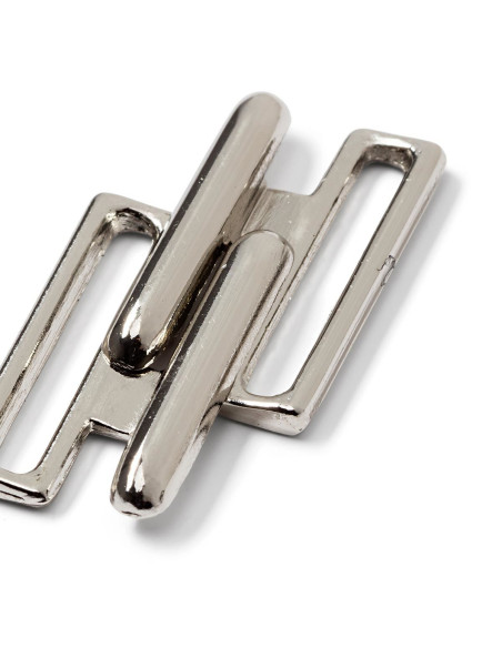 Metalen badpakclips Vierkant - Zilver