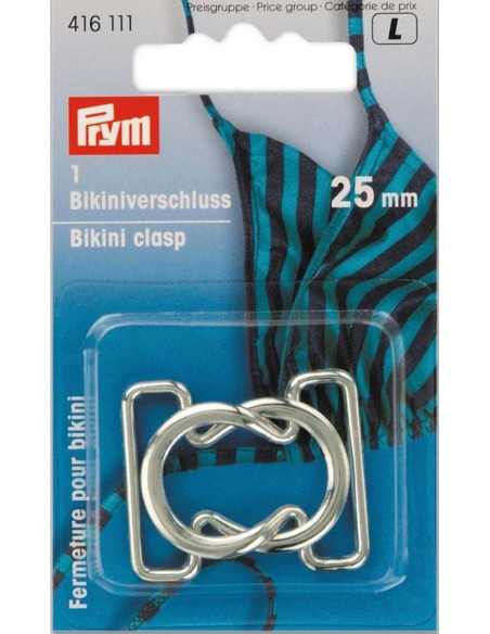Metalen badpakclips Cirkels - Zilver