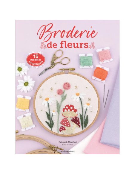 Boek over bloemen borduren