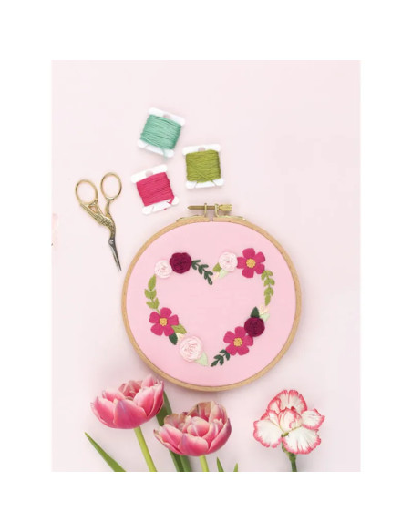 Boek over bloemen borduren