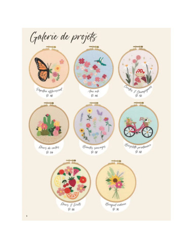 Boek over bloemen borduren