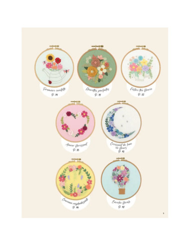 Boek over bloemen borduren