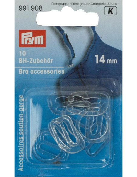 Transparante bh-accessoires 14 mm