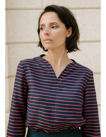 Volata blouse patroon - Maison Fauve
