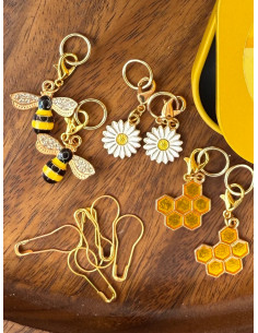 Set van 12 breiringmarkeerders - Honeybee 2