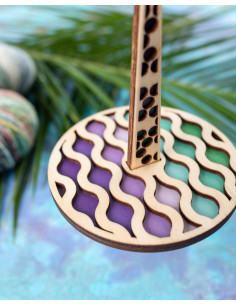Armband met garenhouder - Funky wave 2