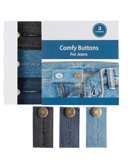 Easy Fit metalen verlengknopen voor jeans