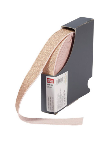 Elastiek Kleur of roze 25 mm
