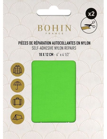 Zelfklevende reparatiestukken van nylon Bohin - Appelgroen