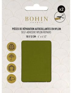 Zelfklevende reparatiestukken van nylon Bohin - Bladgroen