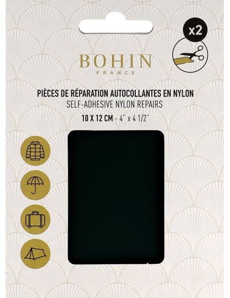 Zelfklevende reparatiestukken van nylon Bohin - Donkergroen