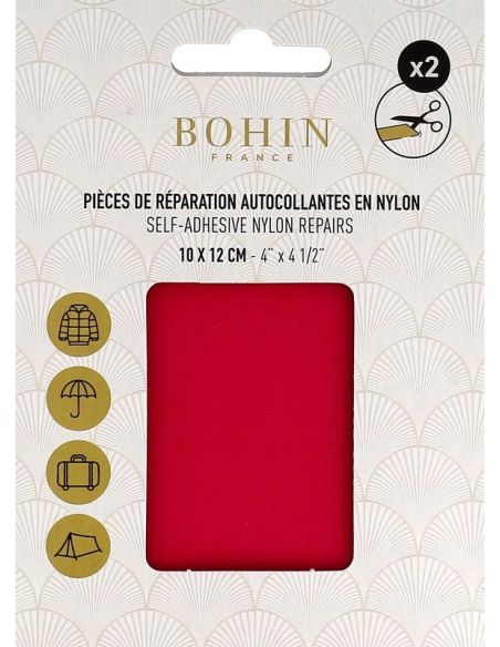 Zelfklevende reparatiestukken van nylon Bohin - Fuchsiaroze