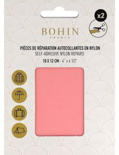 Zelfklevende nylon reparatiestukken Bohin - Pastelroze