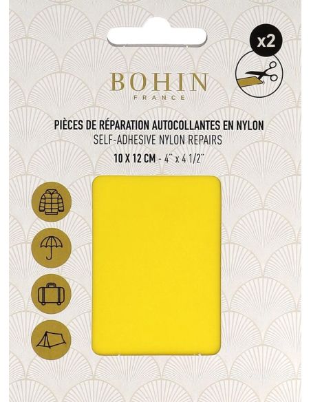 Zelfklevende nylon reparatiestukken Bohin - Geel