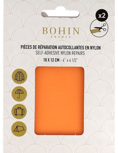 Zelfklevende nylon reparatiestukken Bohin - Abrikoos