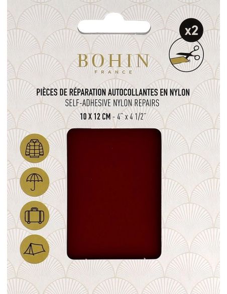 Zelfklevende reparatiestukken van nylon Bohin - Bordeaux