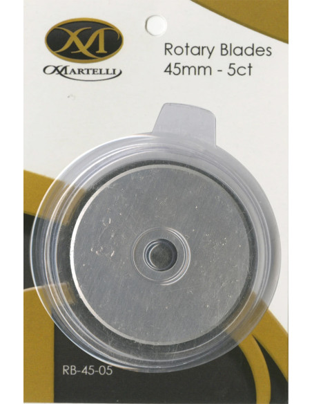 5 vervangmessen voor Martelli roterende snijder - 45 mm