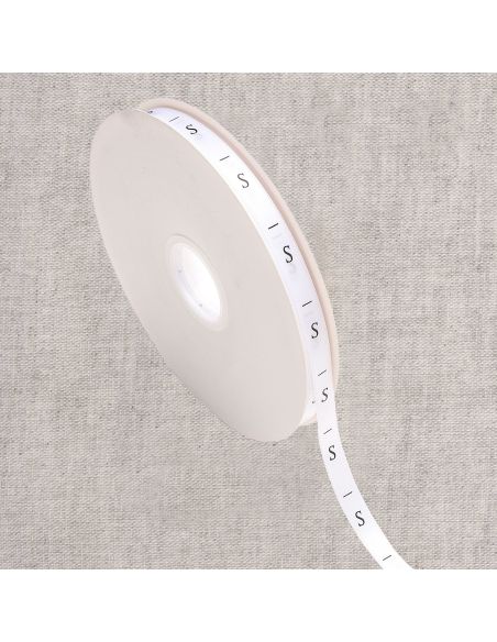 Wit maatlabel lint