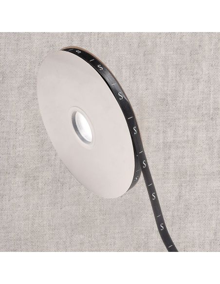 Zwart maatlabel lint