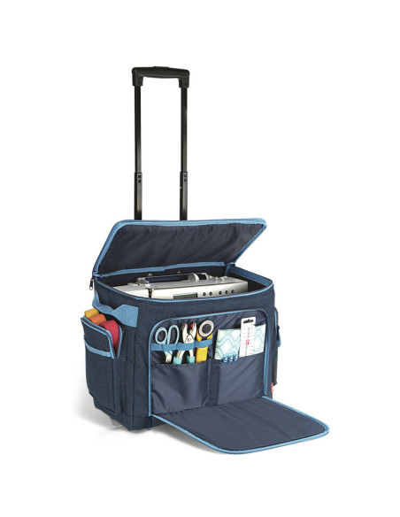 Trolleykoffer voor naaimachine - Jeansblauw