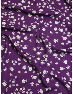 Viscose twill stof Puff - Violet 2