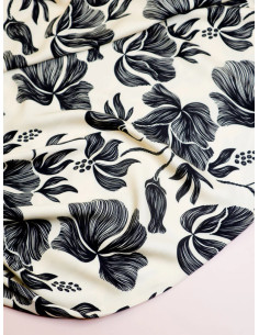 Viscose keperstof Loa - Zwart 2