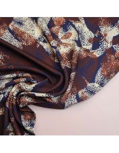 Viscose twill stof Bree - Roestkleurig