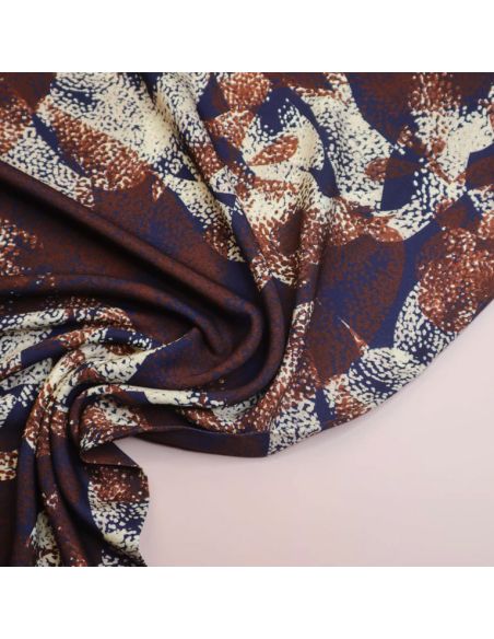 Viscose twill stof Bree - Roestkleurig