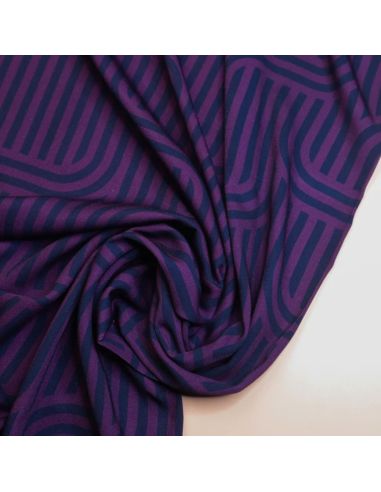 Ziggy viscose twill stof - Violet