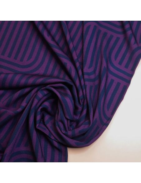 Ziggy viscose twill stof - Violet