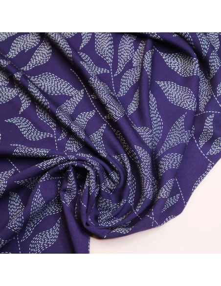 Lulu viscose twill stof - Indigo